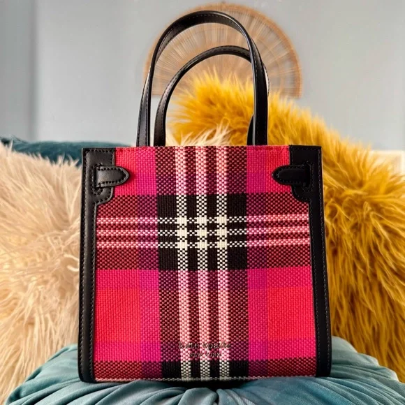 Kate Spade Small Plaid Purse and Card Case Bundle - Picture 2 of 10